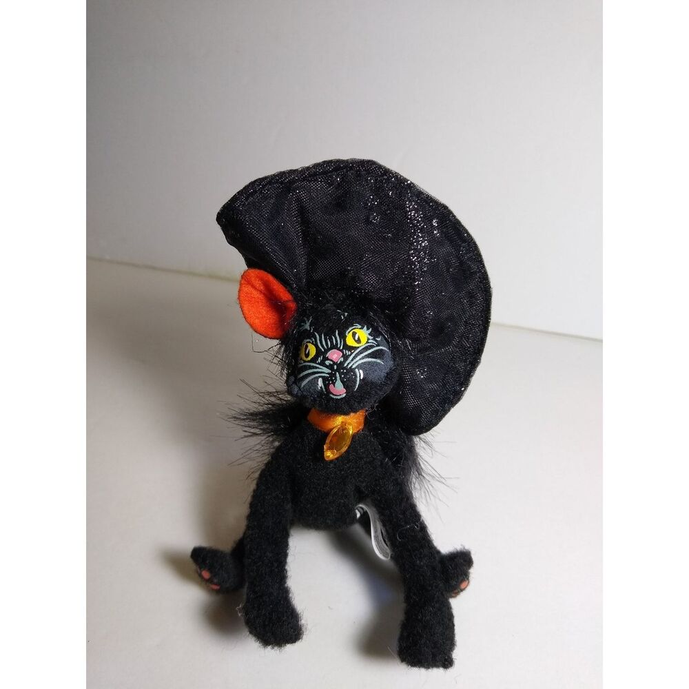 Annalee Black Cat Artist Doll Halloween 5 Inch Hand Painted 2011